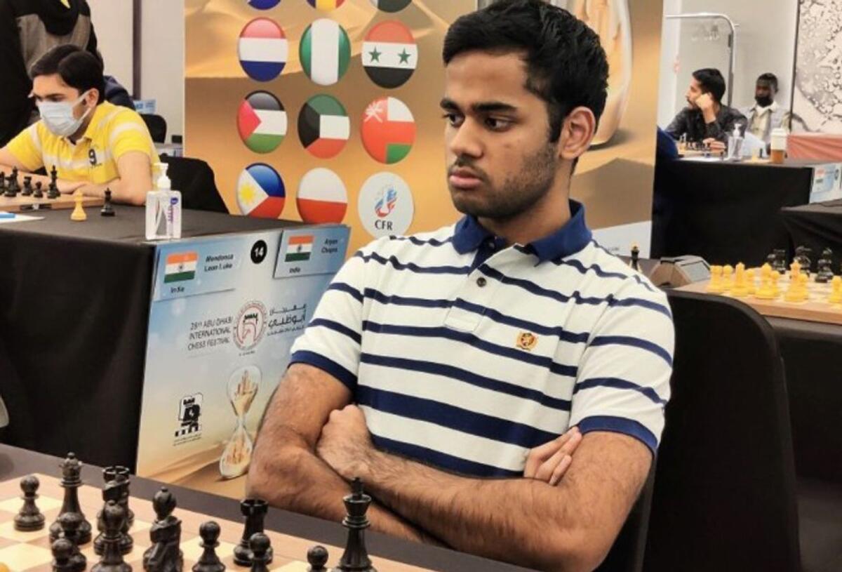 Indian grandmaster Arjun Erigaisi. (Supplied photo)