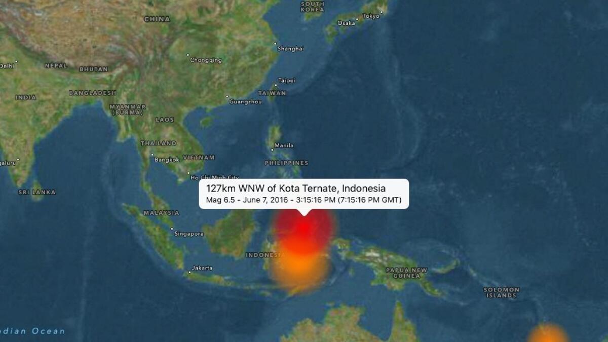6.4 magnitude earthquake jolts Indonesia