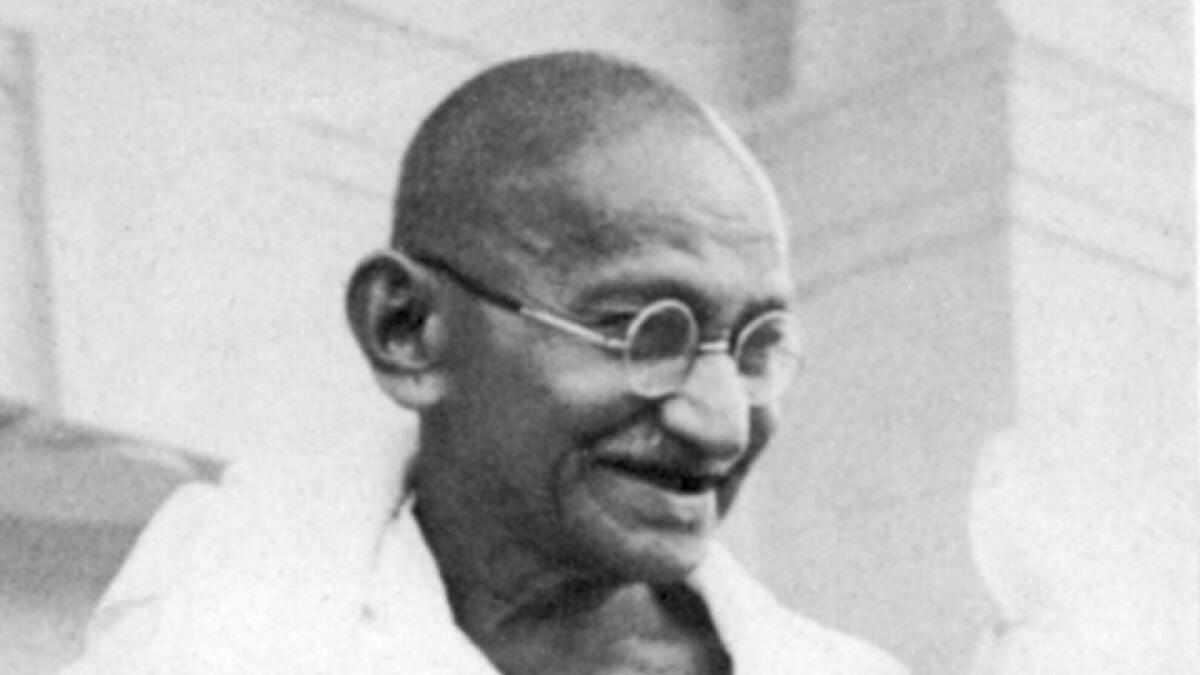 Gandhi Jayanti, Mahatma Gandhi, Gandhi ashes stolen, Bapu Bhawan, a deshdrohi, photo defaced