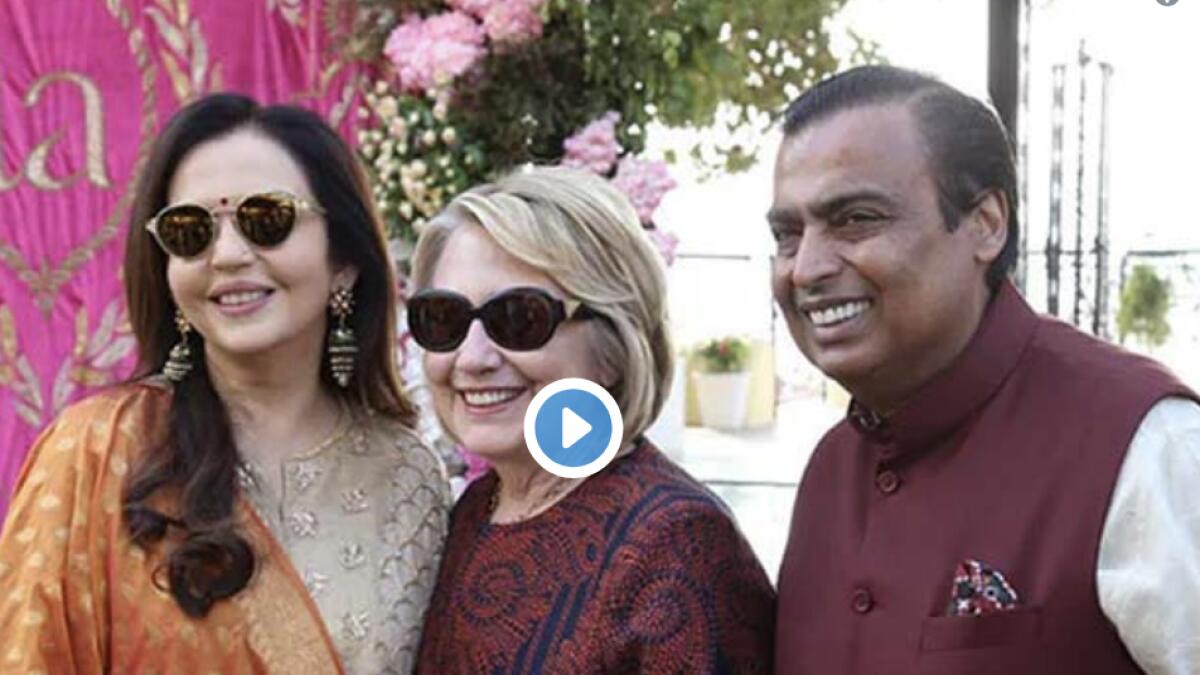 Video: Hillary Clinton, Bollywood stars in Udaipur for Isha Ambanis wedding 