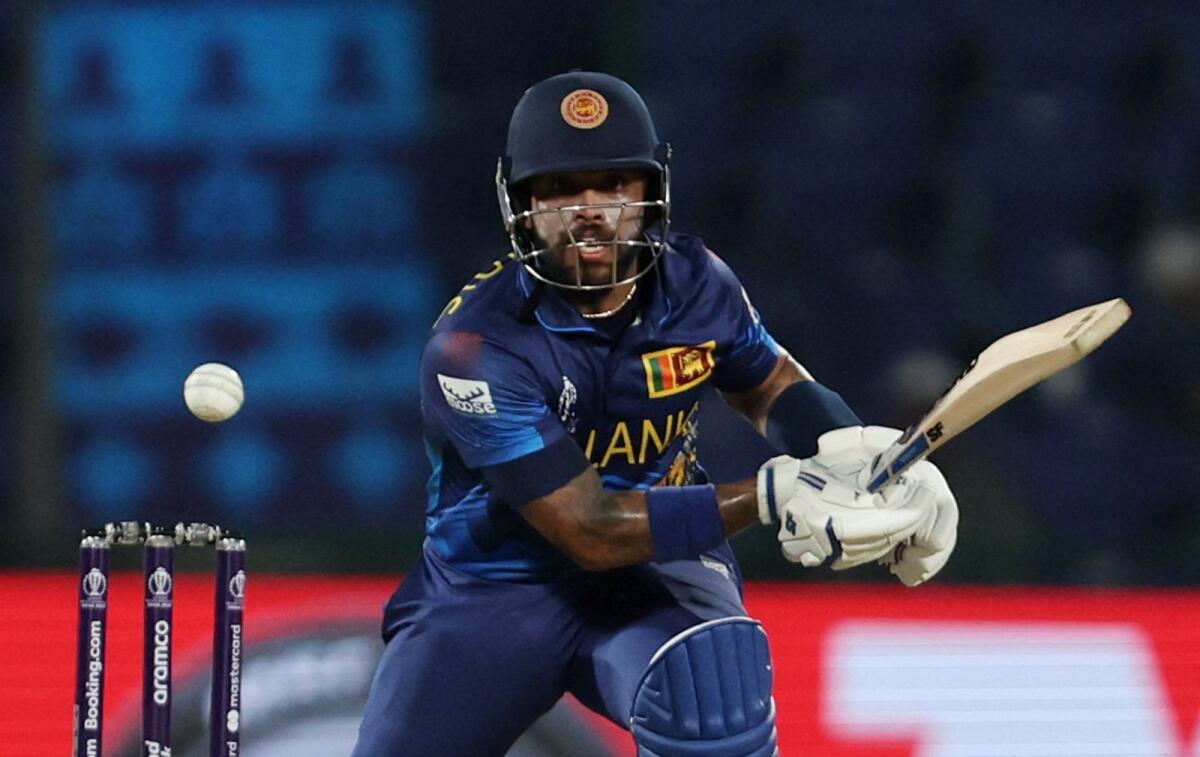 Sri Lanka's Kusal Mendis plays a shot during the match against South Africa. — Reuters