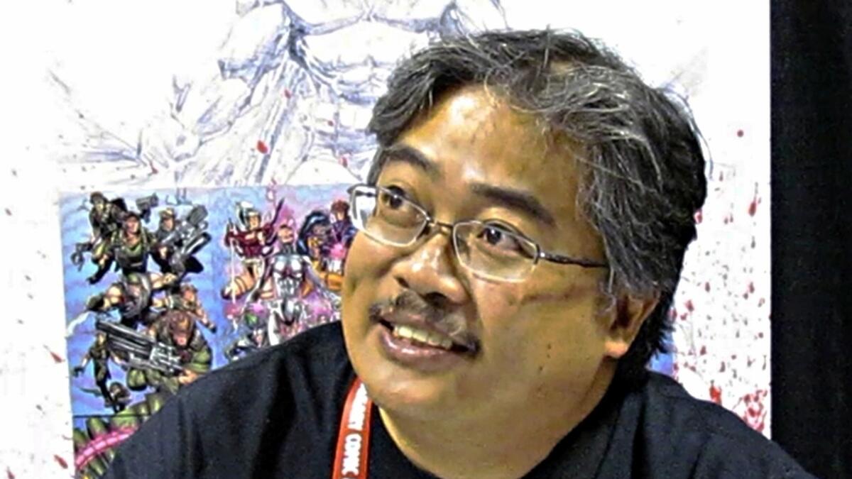 Filipino comic book legend Whilce Portacio at MEFCC in Dubai