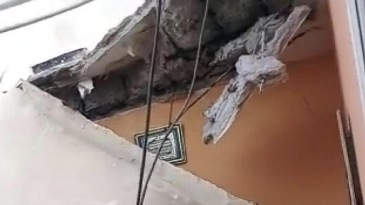 7-member family narrowly escapes death after villa ceiling collapses in UAE 