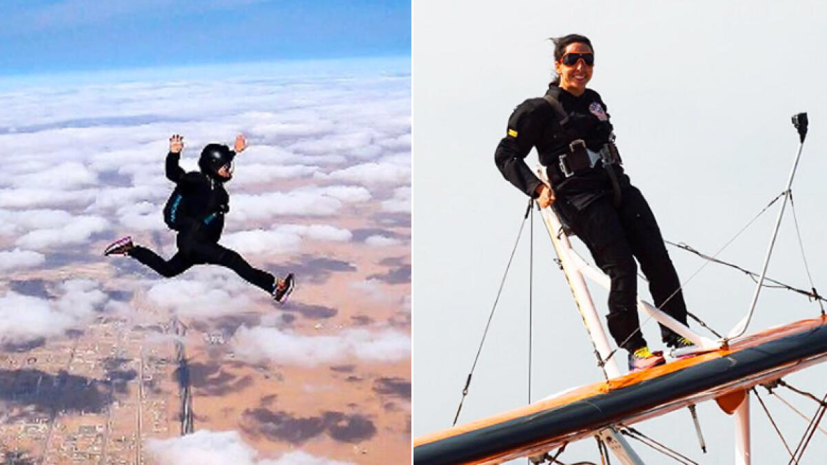 Watch: Dubai royal family princess Shaikha Latifa who jumps out of planes for thrills