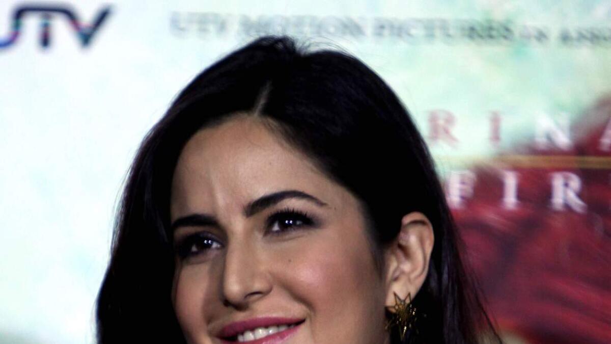 Indian Bollywood actress Katrina Kaif attends the trailer launch of upcoming Hindi film 'Fitoor'  in Mumbai on January 4, 2016. AFP PHOTO