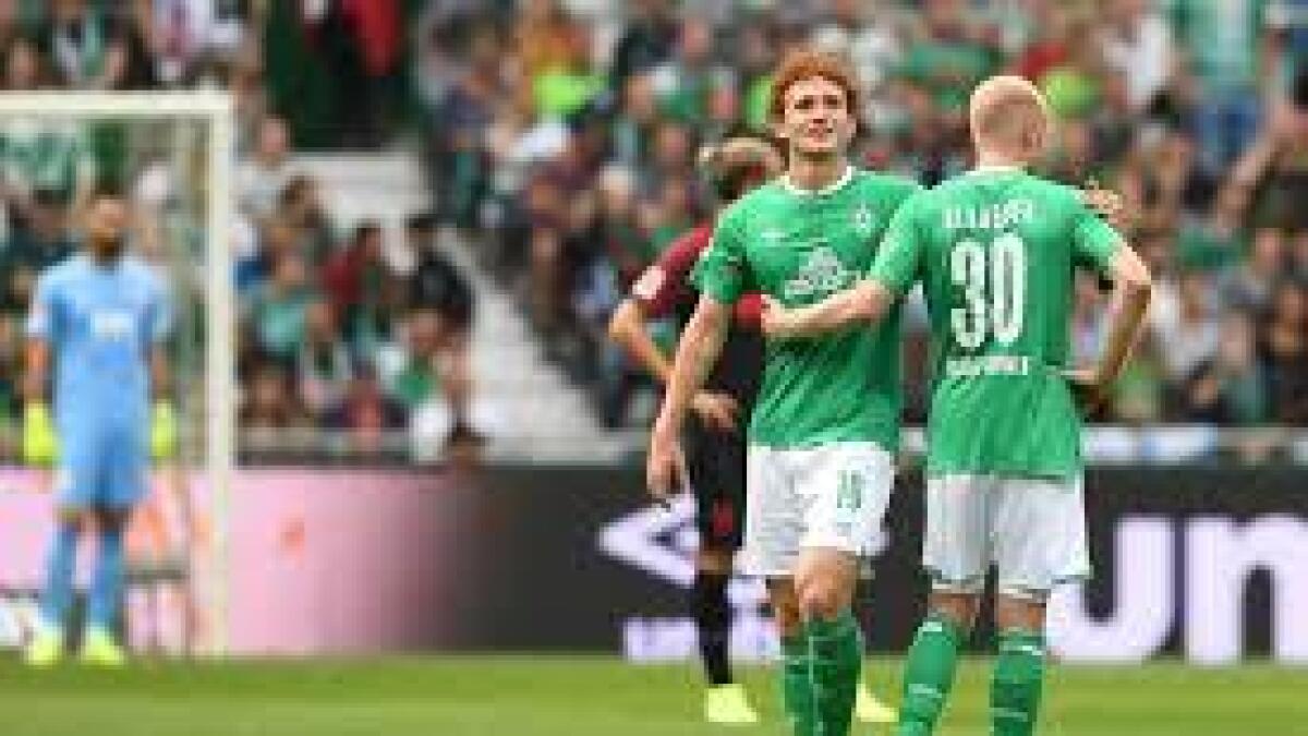 Werder Bremen have just two matches to avoid relegation