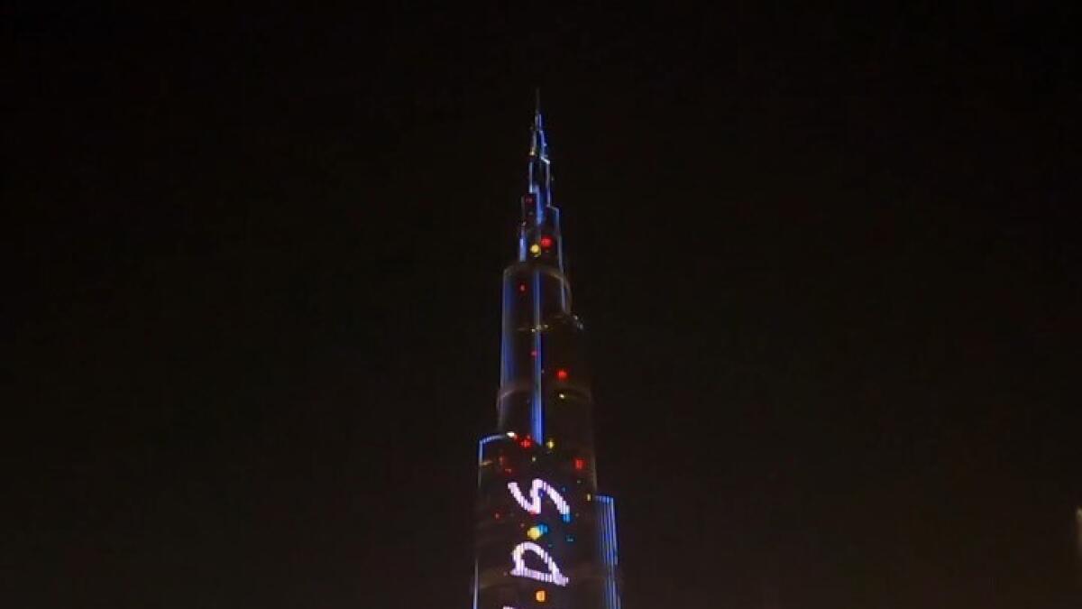When Burj Khalifa lit up for Friends
