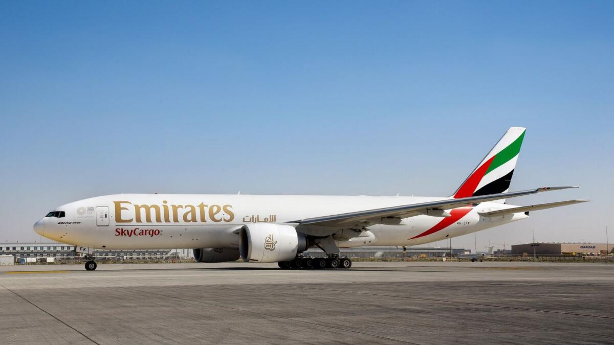 The Emirates’ total passenger and cargo capacity declined by 58 per cent to 24.8 billion available tonne kilometres (ATKMs) at the end of 2020-21, due to pandemic related flight and travel restrictions. — File photo