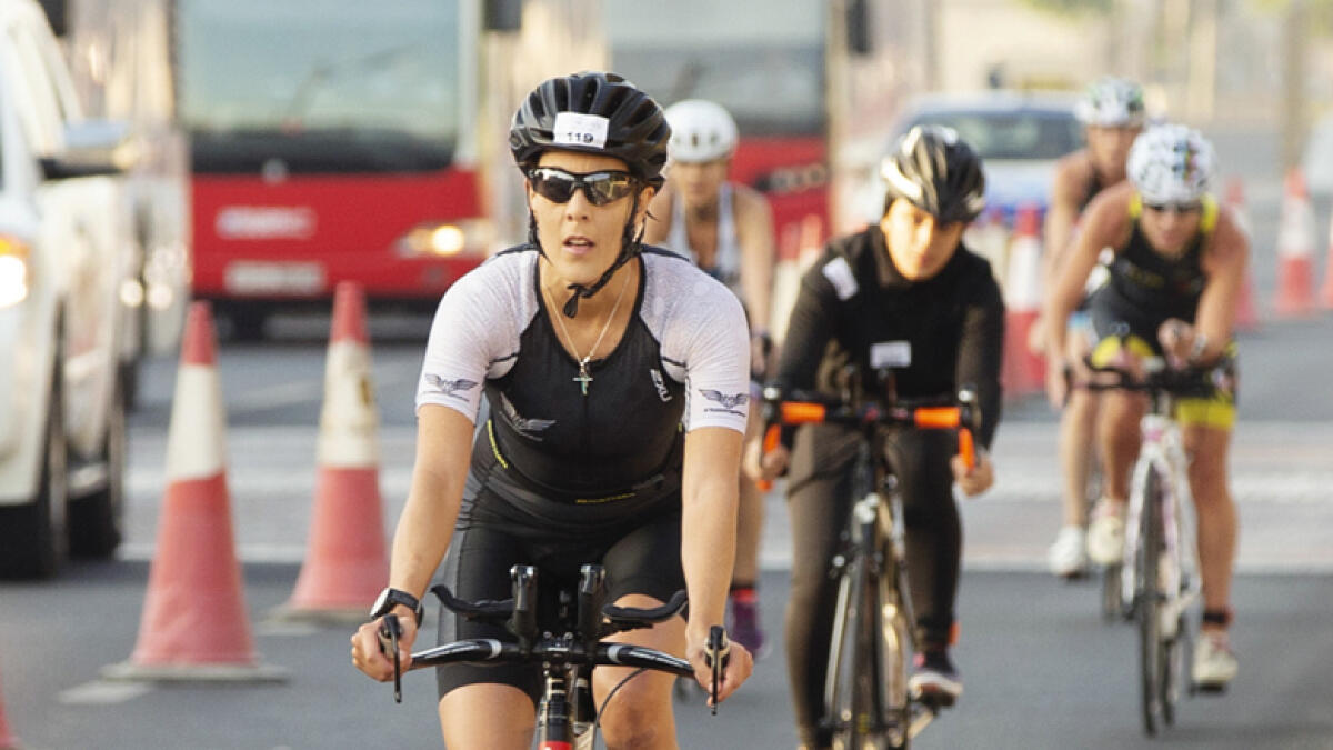 Over 300 women swim, run, cycle for fitness in Dubai