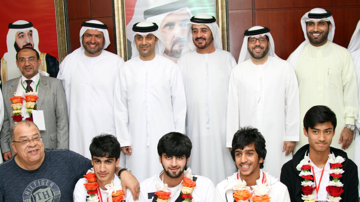 Dubai chess team return with gold and silver