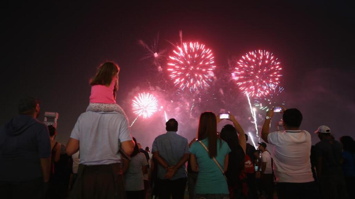 Dubai beach fireworks show to celebrate Kuwait National Day