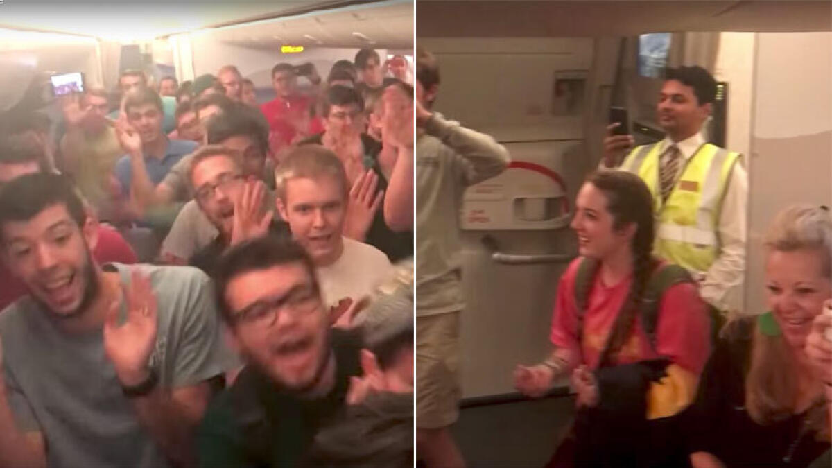 Video: Passengers break into song, dance on Emirates flight