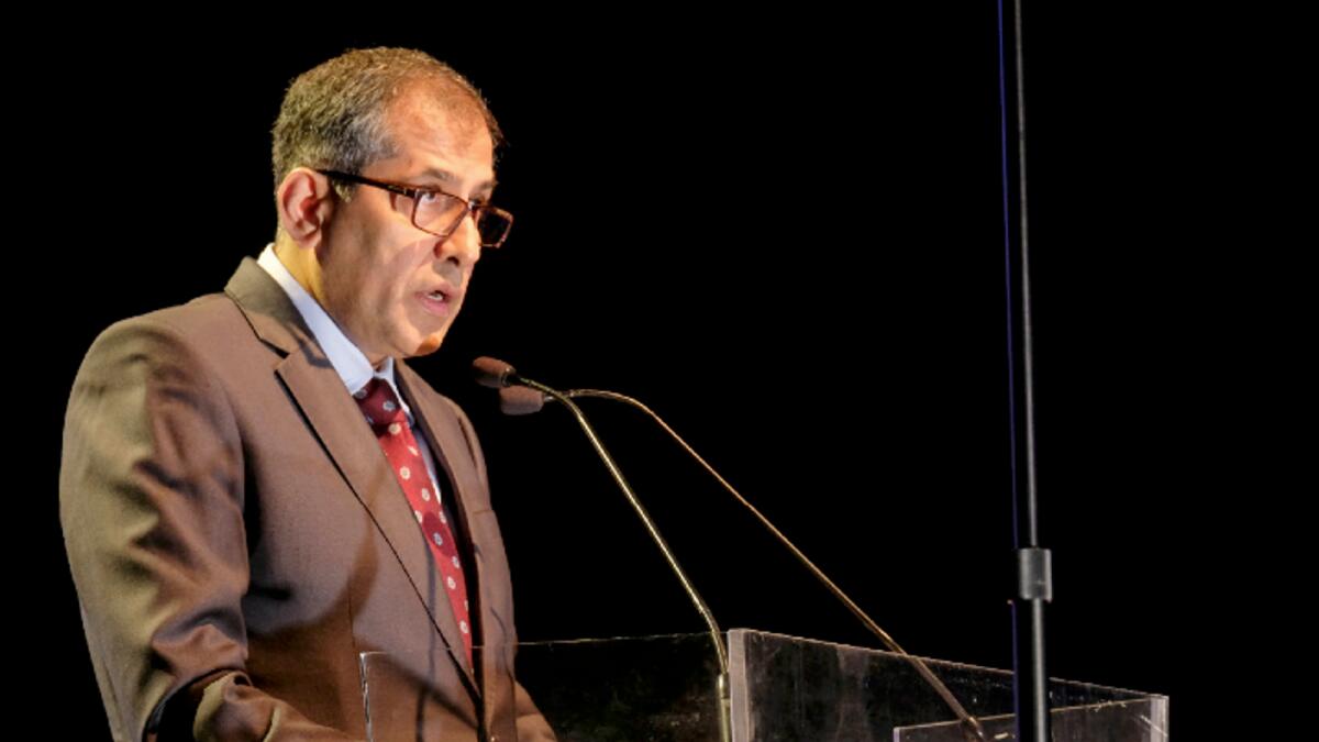 Pavan Kapoor, Ambassador of India to the UAE, speaking at the 39th Annual International Conference of ICAI in Dubai on Saturday. KT Photo/Shihab