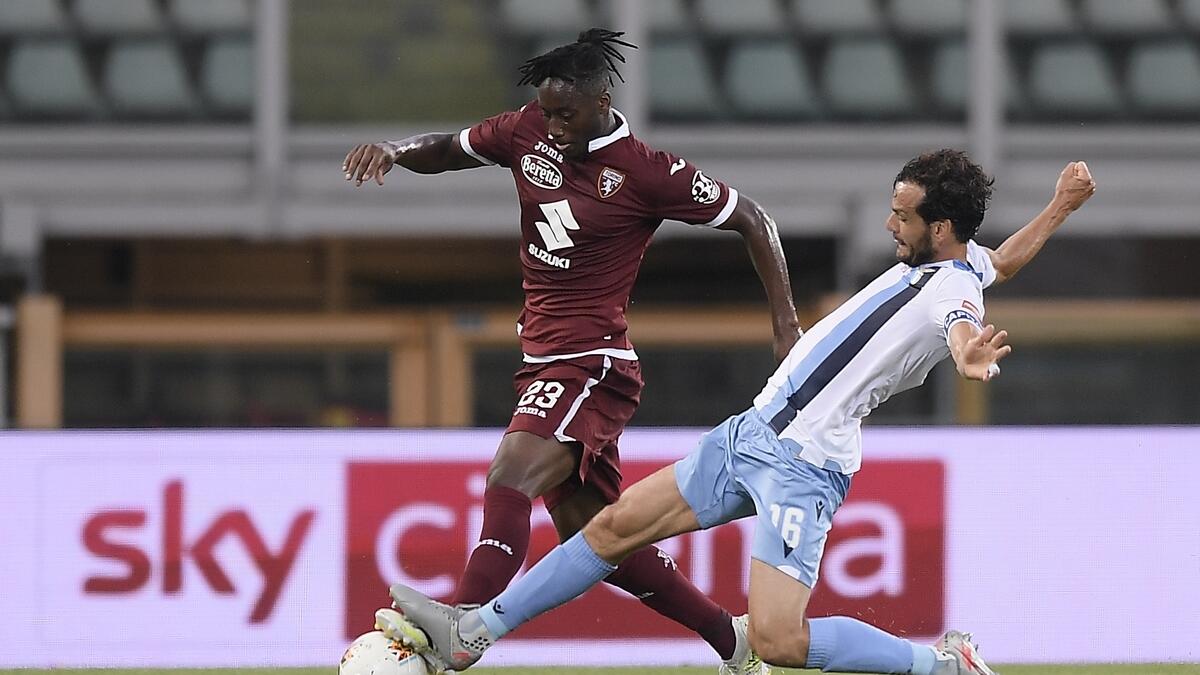 Lazio, with 68 points from 29 games, are four behind Juventus with nine matches each to play