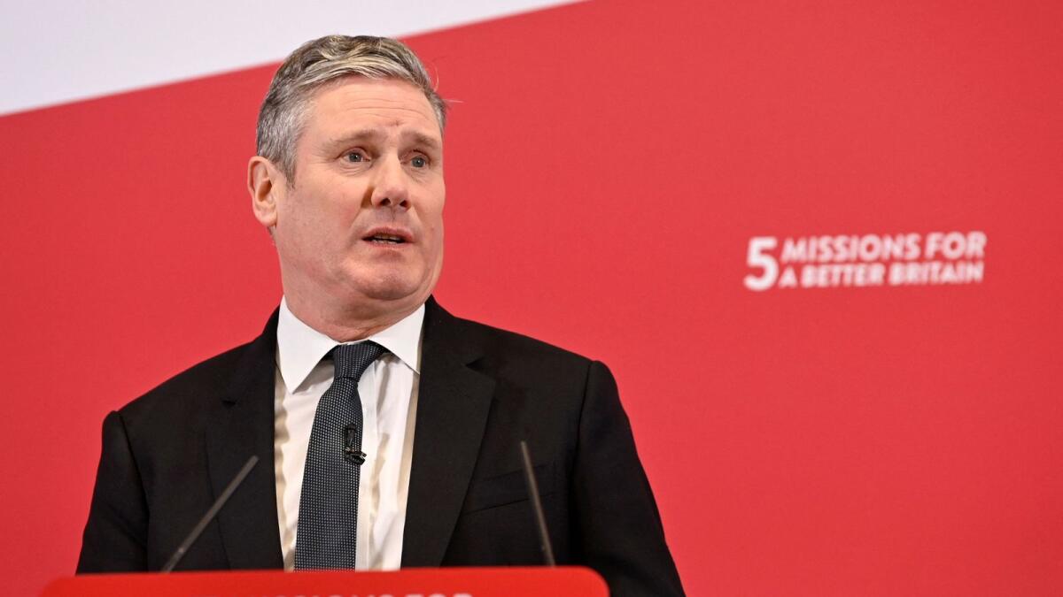 Labour Party leader Keir Starmer speaks at an event in London. — Reuters