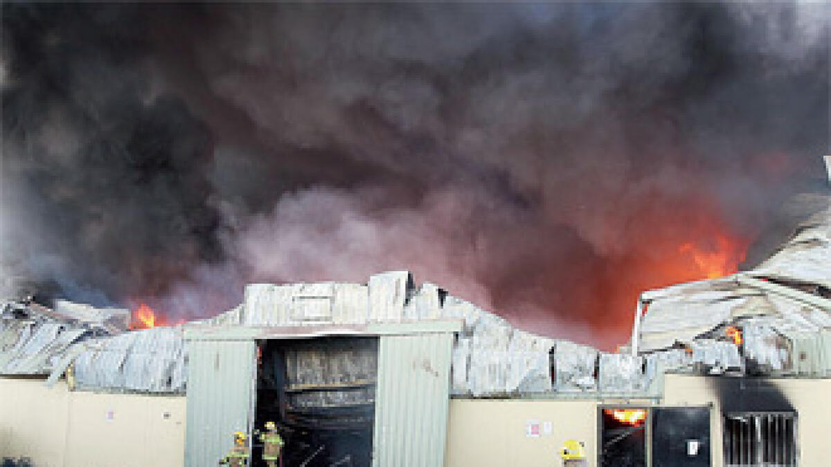 Gutted warehouses in Sharjah fined Dh250,000