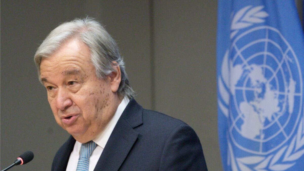 UN Secretary-General Antonio Guterres. — AP file