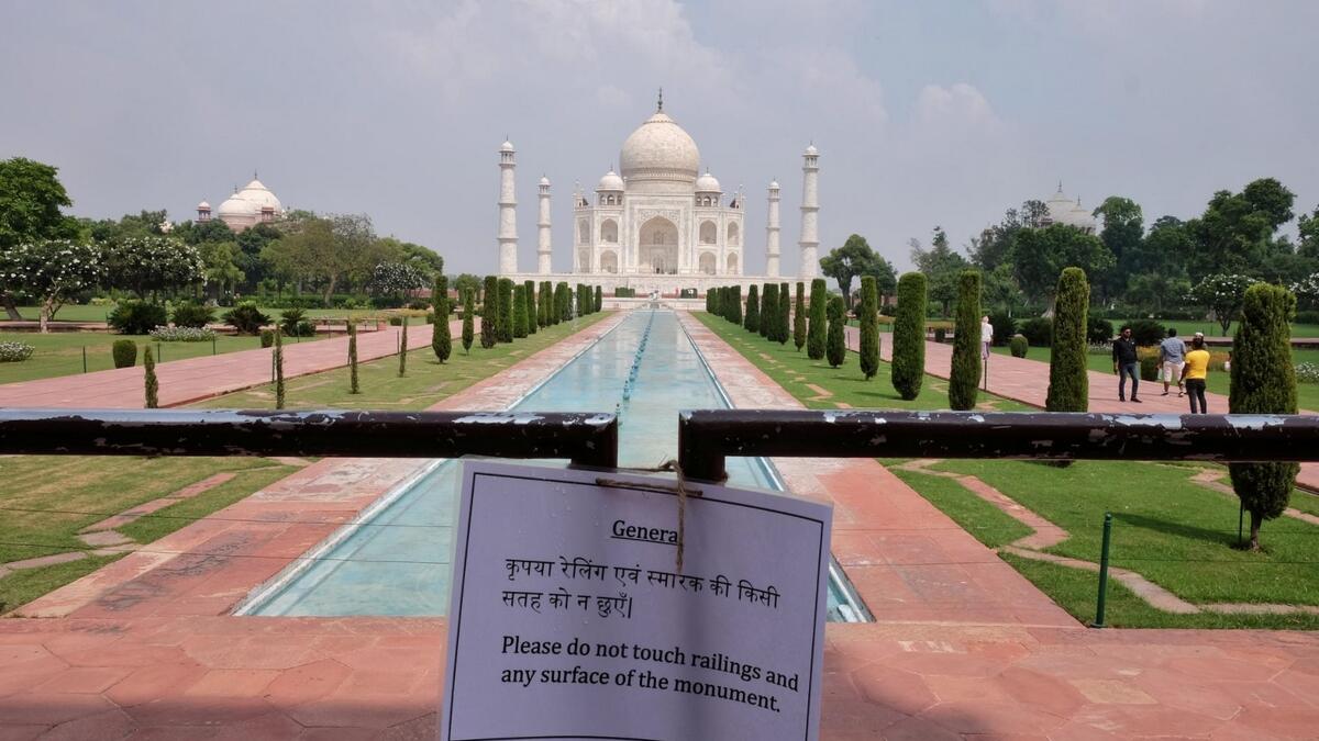 Taj Mahal, covid-19, coronavirus, india, agra