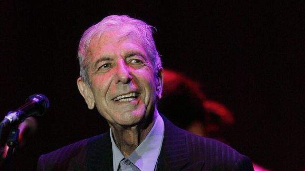 Legendary poet, songwriter Leonard Cohen dies at 82