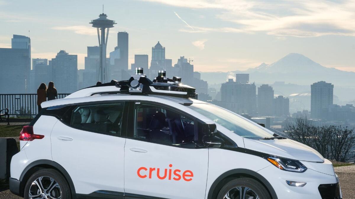 Cruise autonomous vehicle in Seattle. Photo: Cruise Company Media resources