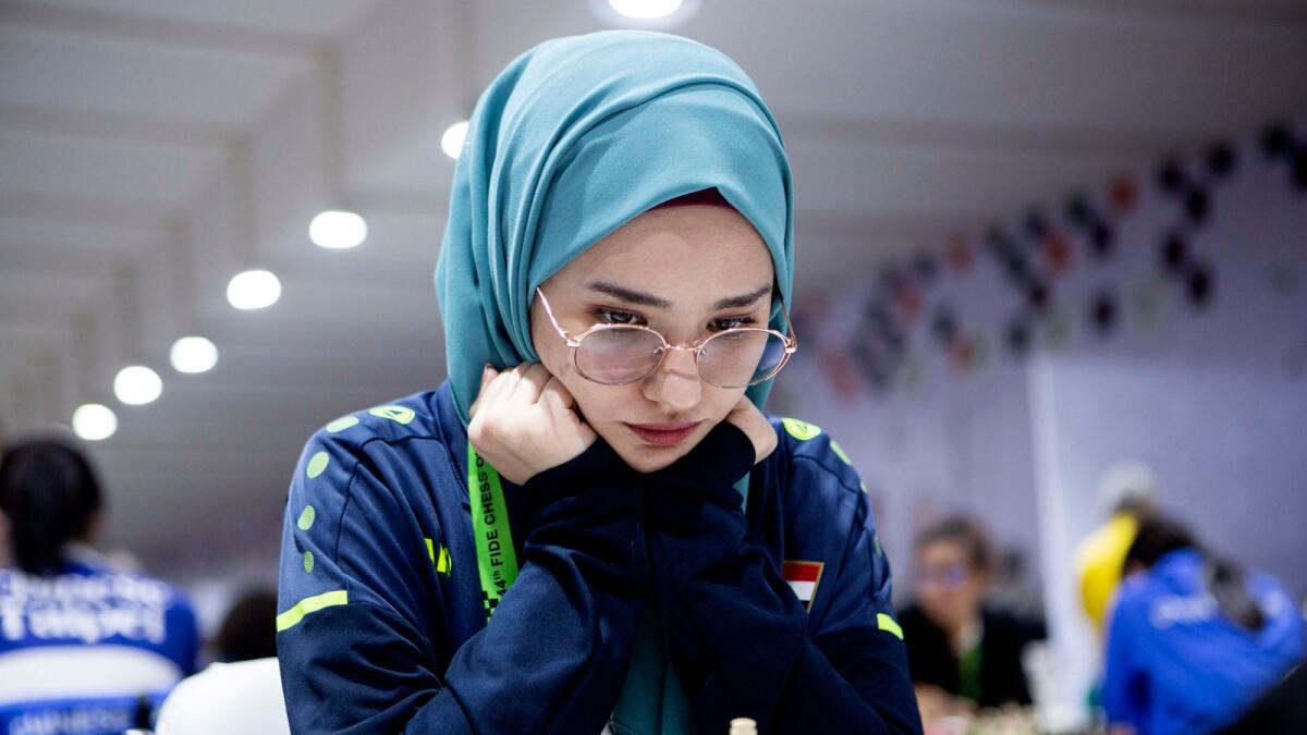 A participant at the Chess Olympiad. — FIDE