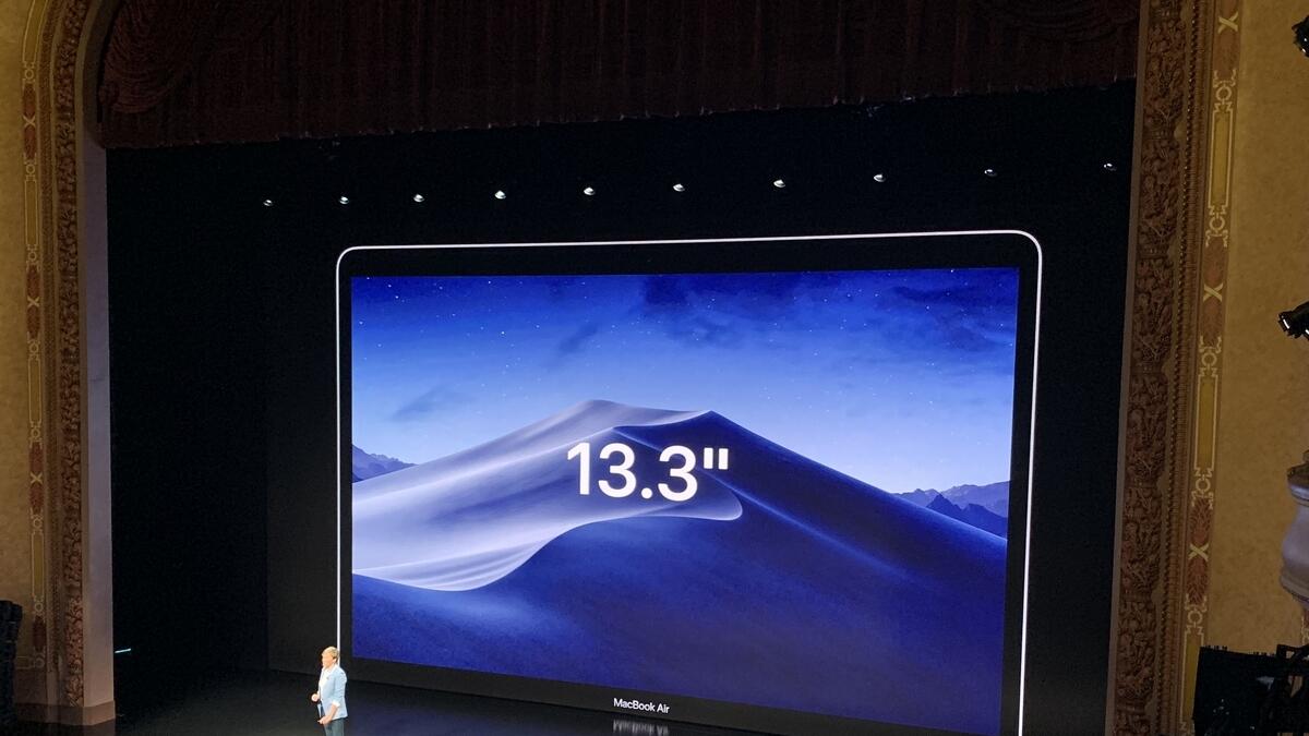 The new MacBook Air has slimmer bezels.