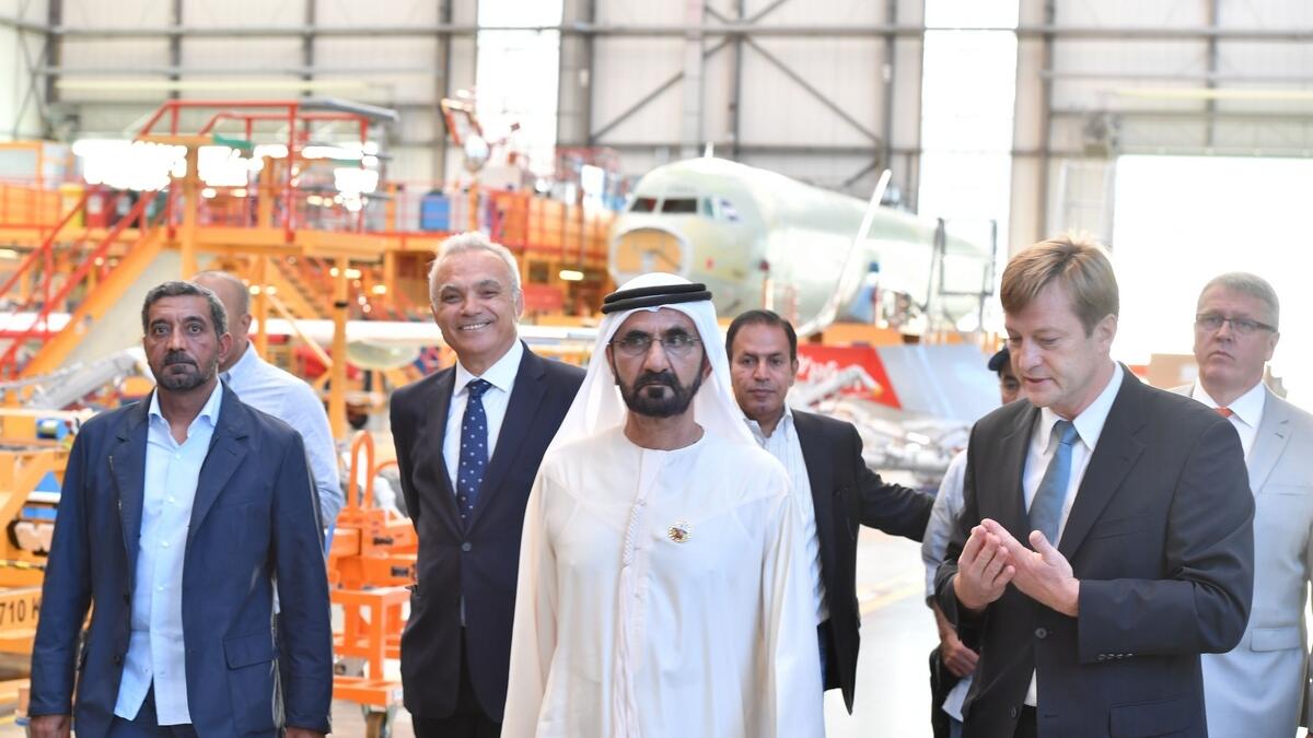 Sheikh Mohammed briefed on Airbus jets
