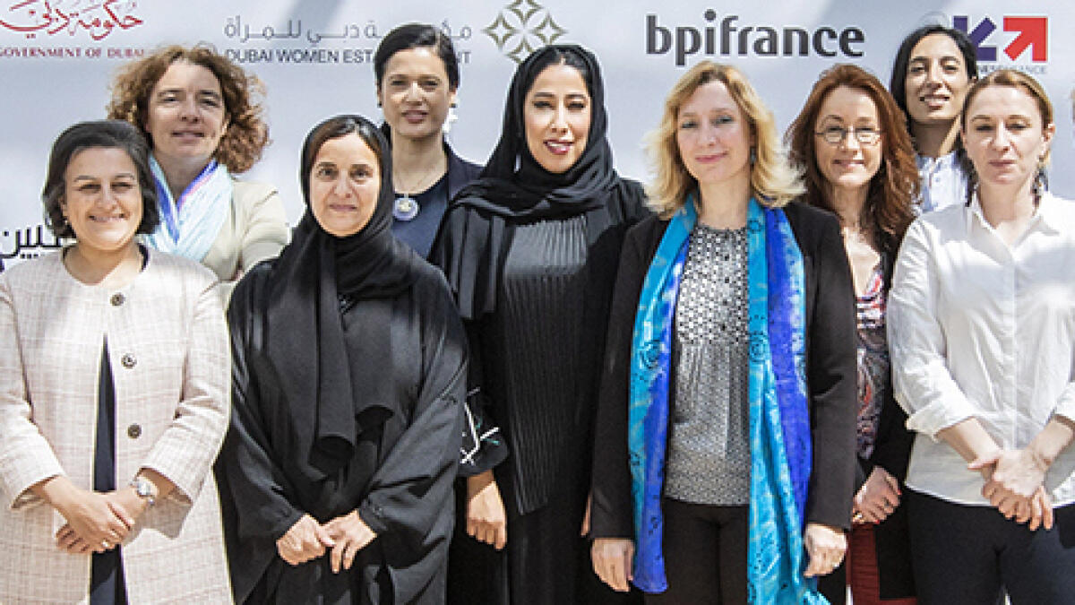 DWE hosts meeting with French executives, Emirati female leaders