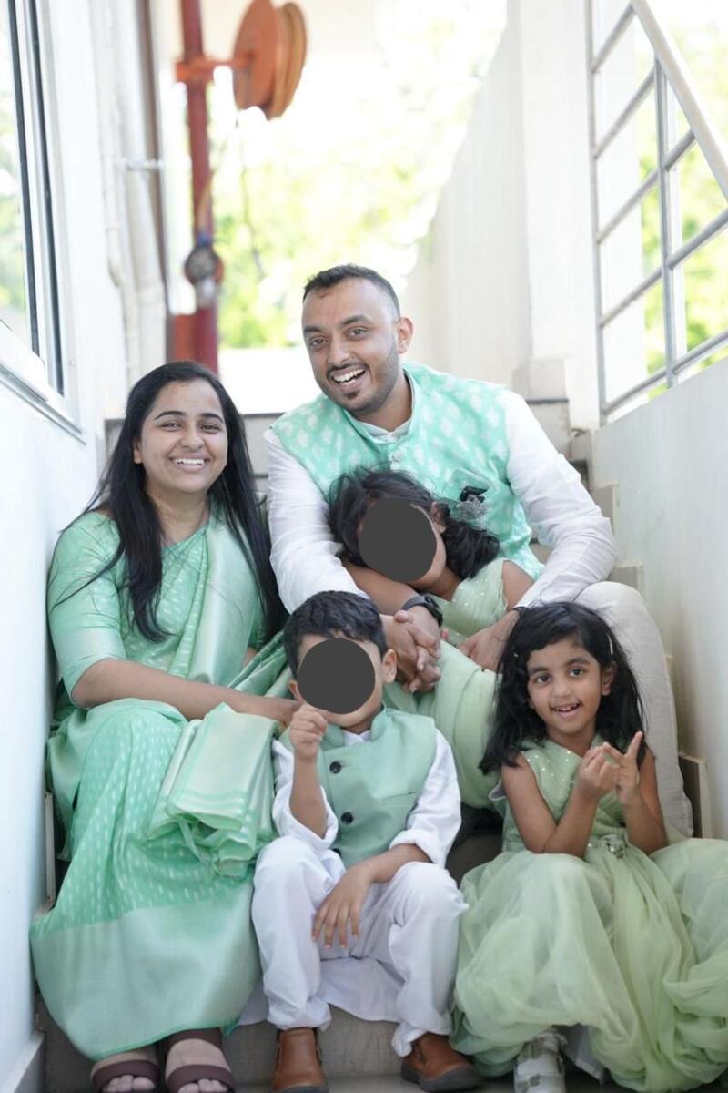 Jobin Babu Varghese with his family