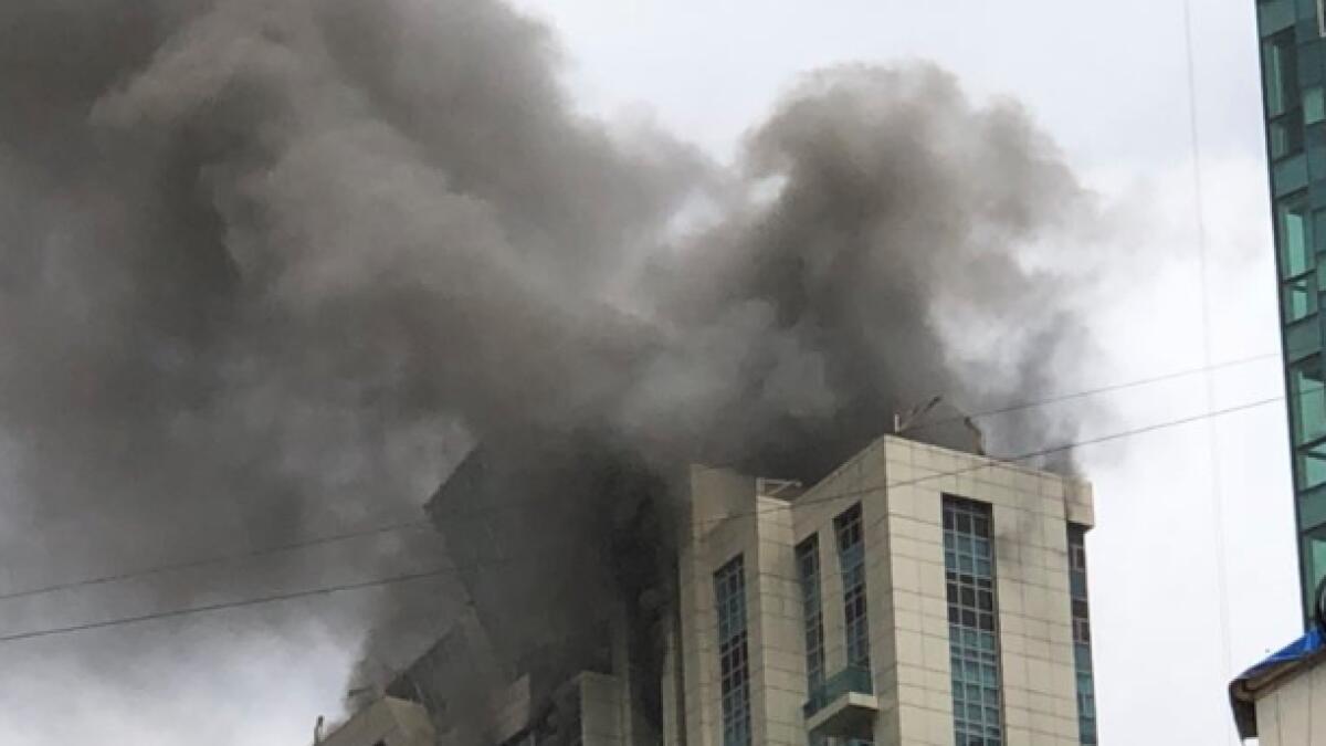 Video: 90 evacuated from blazing Mumbai skyscraper