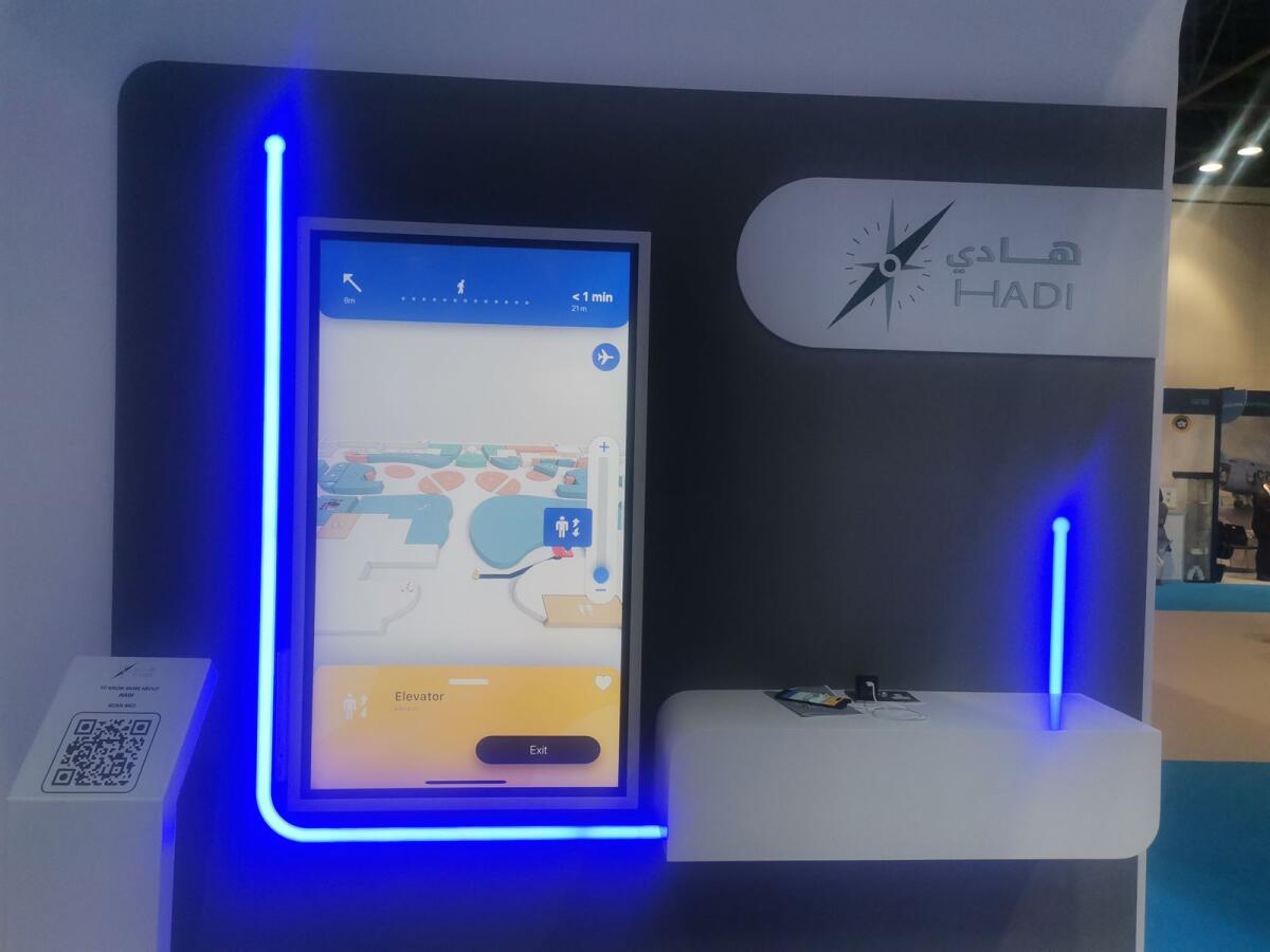 Hadi is an  indoor navigation smart app which allows people to navigate through the airport and any other big shopping malls. — supplied photo