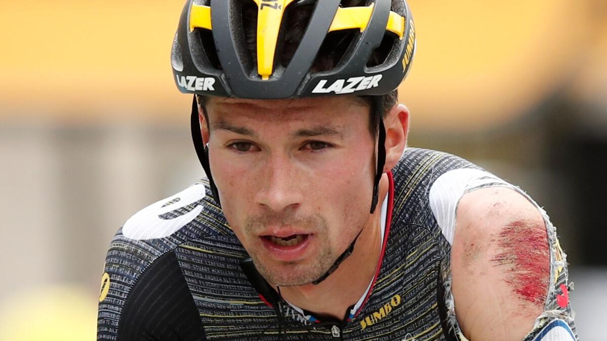 Slovenia's Primoz Roglic pulls out of Tour de France. — AP