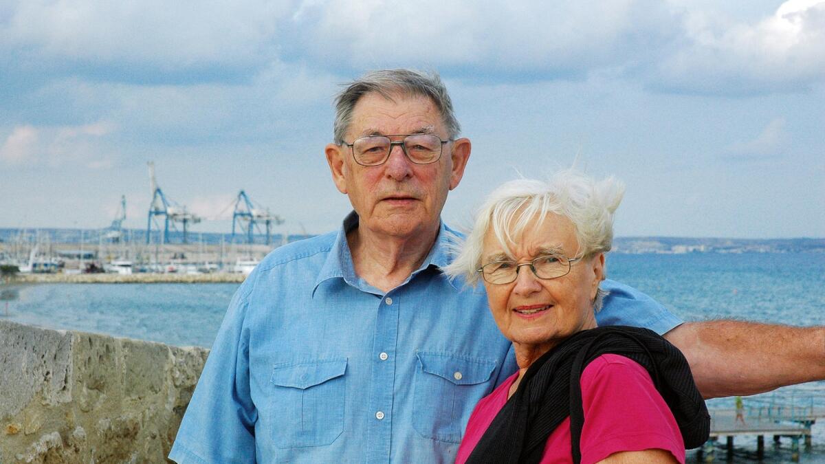 GOOD COMPANY: Louise and Jim Davy, residents of Cyprus