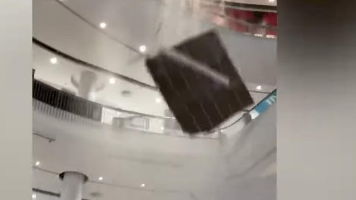 Video: Bangkok mall roof collapses on shoppers in scary clip