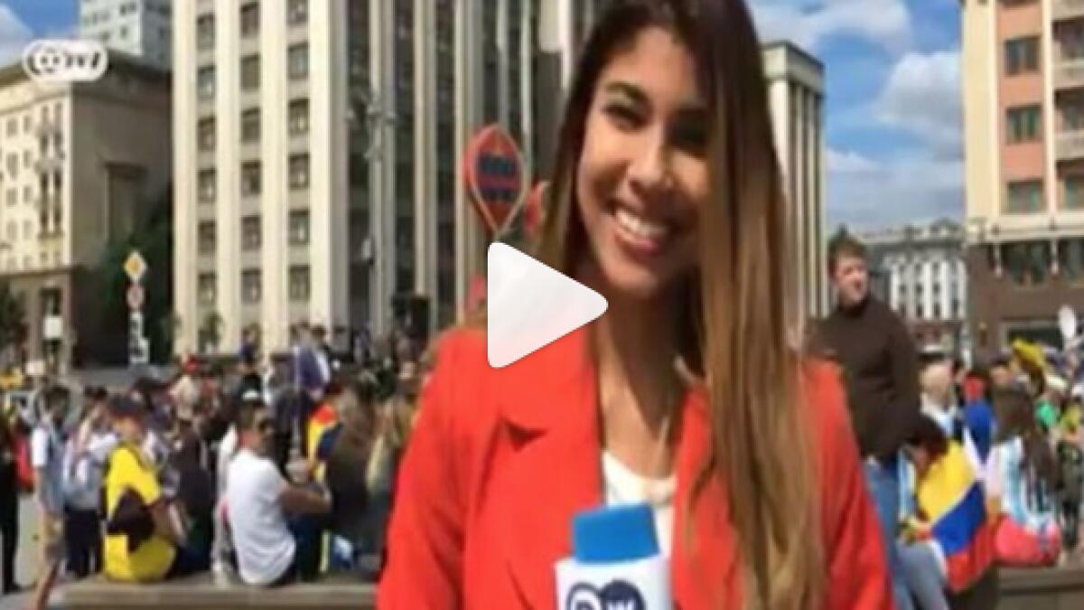 Female reporter groped during live World Cup broadcast 