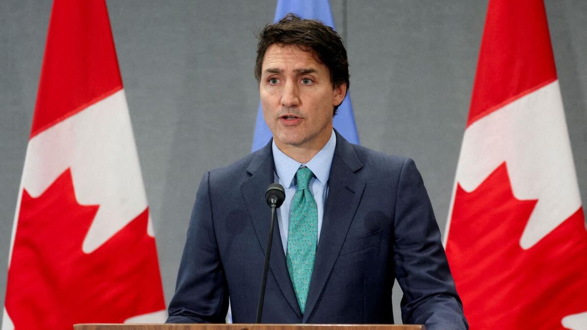 Canadian Prime Minister Justin Trudeau. — Reuters file