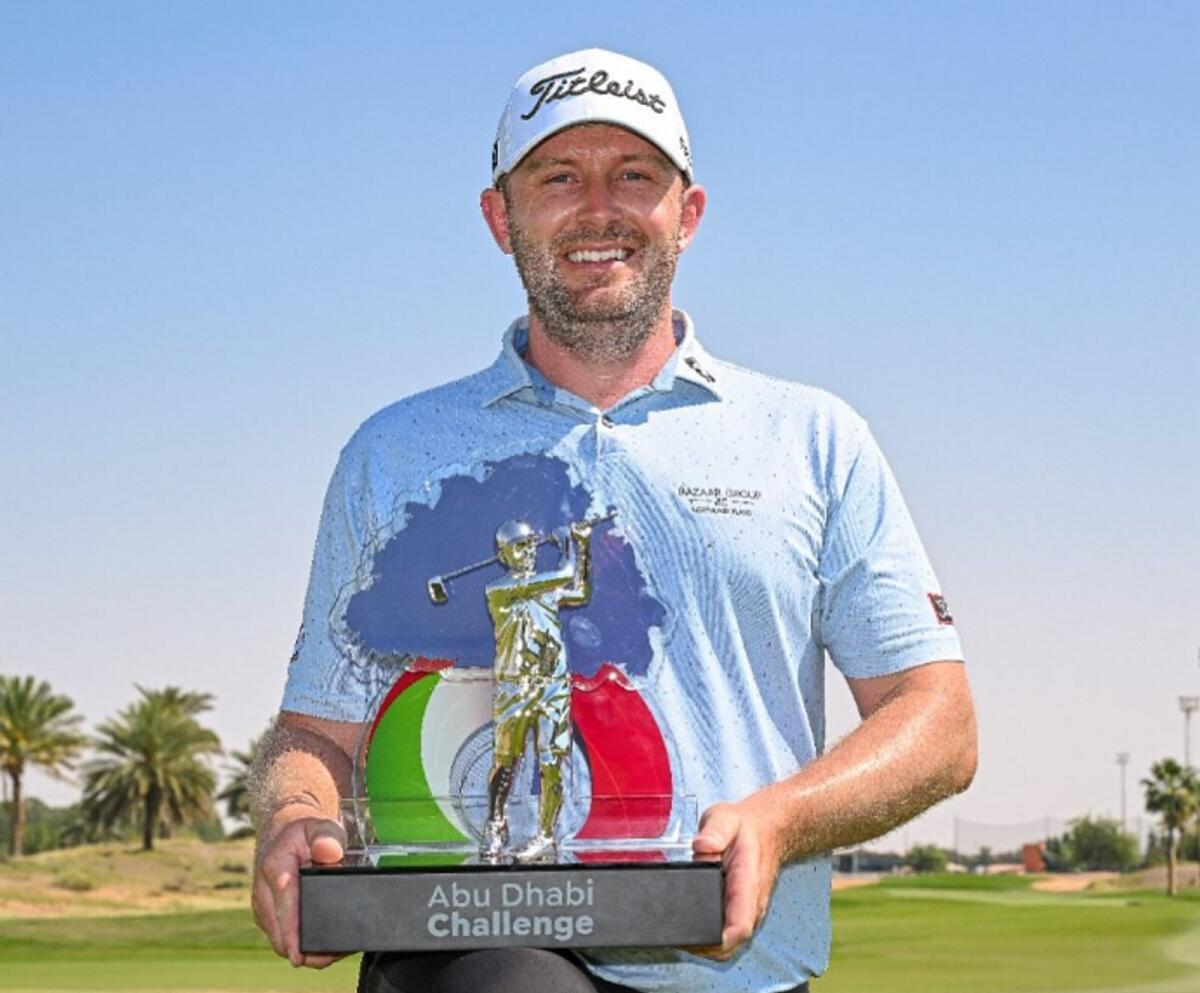 Garrick Porteous prevailed in Al Ain for a home victory at the Abu Dhabi Challenge. - Instagram