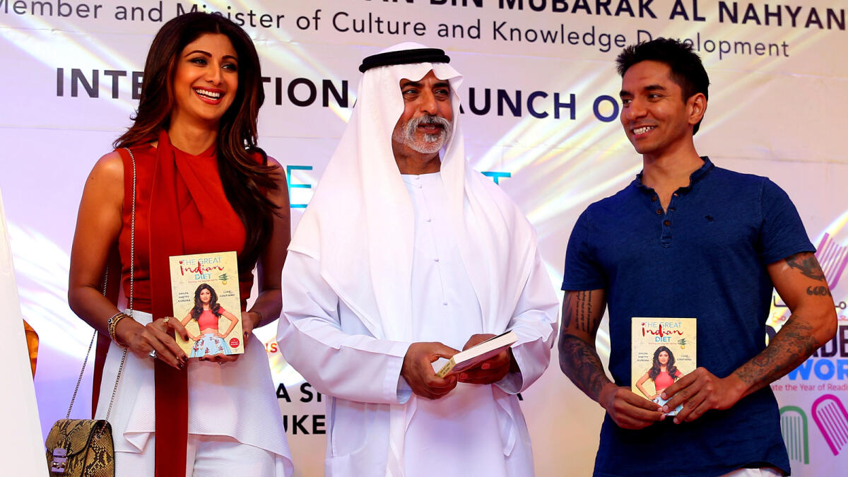 Shaikh Nahyan at the launch of The Great Indian Diet by  Shilpa Shetty and Luke Countinho.