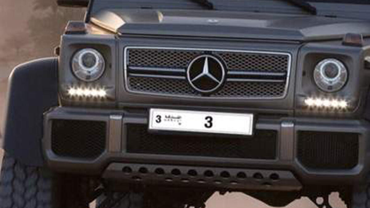 Single-digit number plate up for grabs in UAE auction