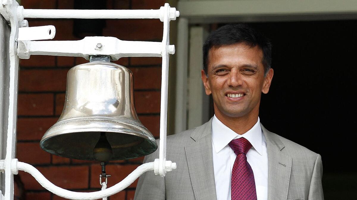 Former India cricketer Rahul Dravid at Lord's cricket ground in London. (AFP file)