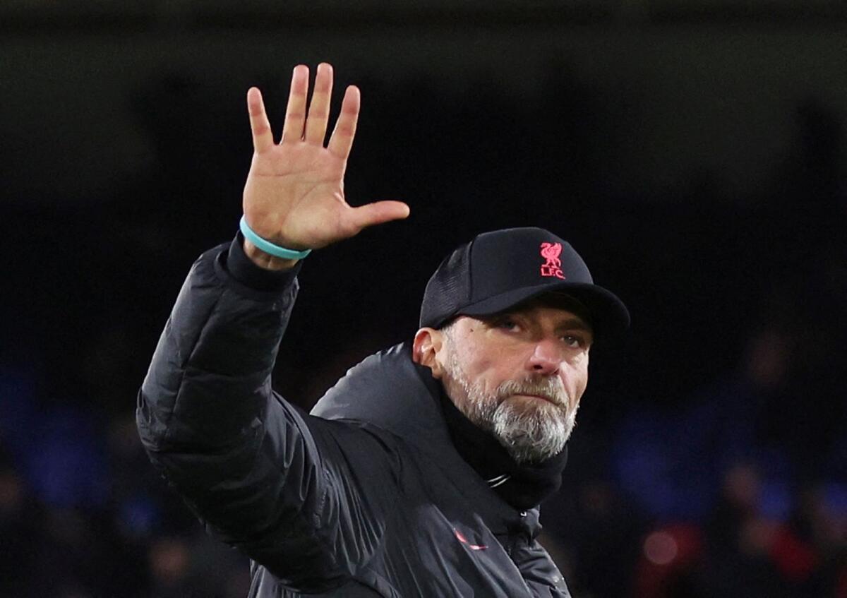 Liverpool manager Jurgen Klopp reacts after the match. — Reuters