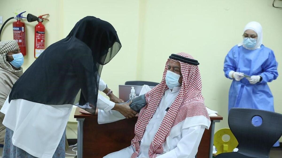 The UAE's vaccination campaign currently focuses on the elderly and vulnerable groups. - Supplied photo