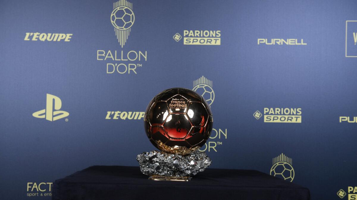 The Ballon d'Or trophy. — Ballon d'Or Twitter