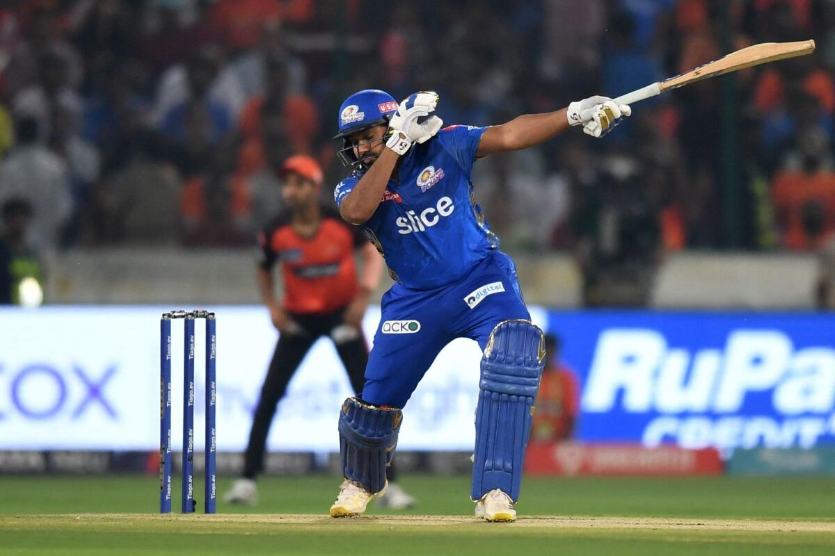 Mumbai Indians captain Rohit Sharma is struggling for his batting form. — AFP