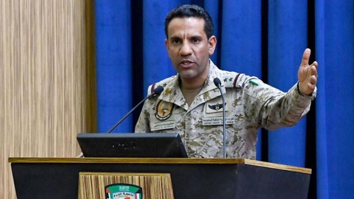 Coalition Spokesman Colonel Turki Al Maliki.  Photo: SPA