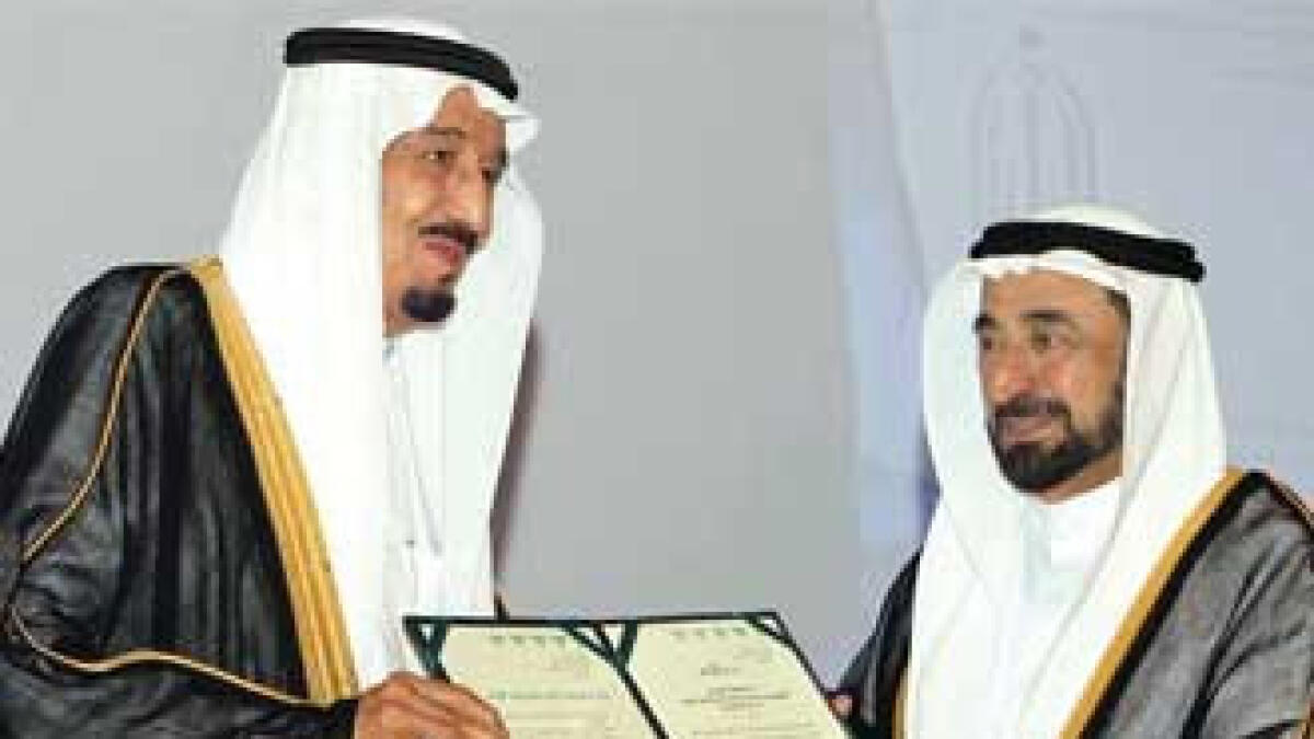 Shaikh Sultan honoured in Saudi Arabia