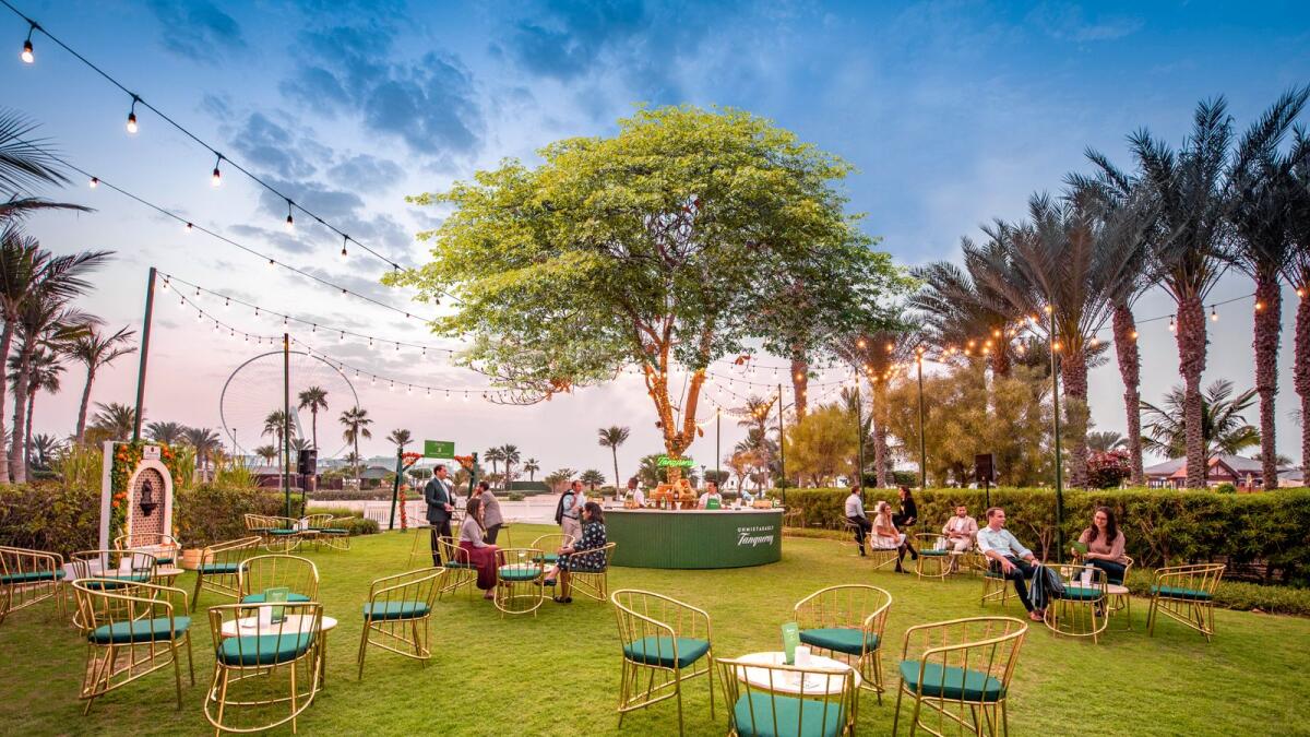 Twilight Garden. By: Ritz-Carlton, JBR Dubai. Unlock a world of possibility and catch beautiful sunset views from tonight through to November 2020 at the Tanqueray Twilight Garden. The pop-up will be situated on the lawns at The Ritz-Carlton Dubai, JBR, and the iconic garden set to serve up beautifully crafted beverages, starting from Dh39, under the twinkling Arabian skies. On: Every evening