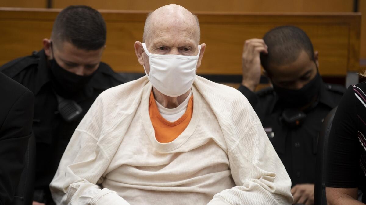 Joseph James DeAngelo sits in court during the third day of victim impact statements at the Gordon D. Schaber Sacramento County Courthouse on Thursday in Sacramento, California.