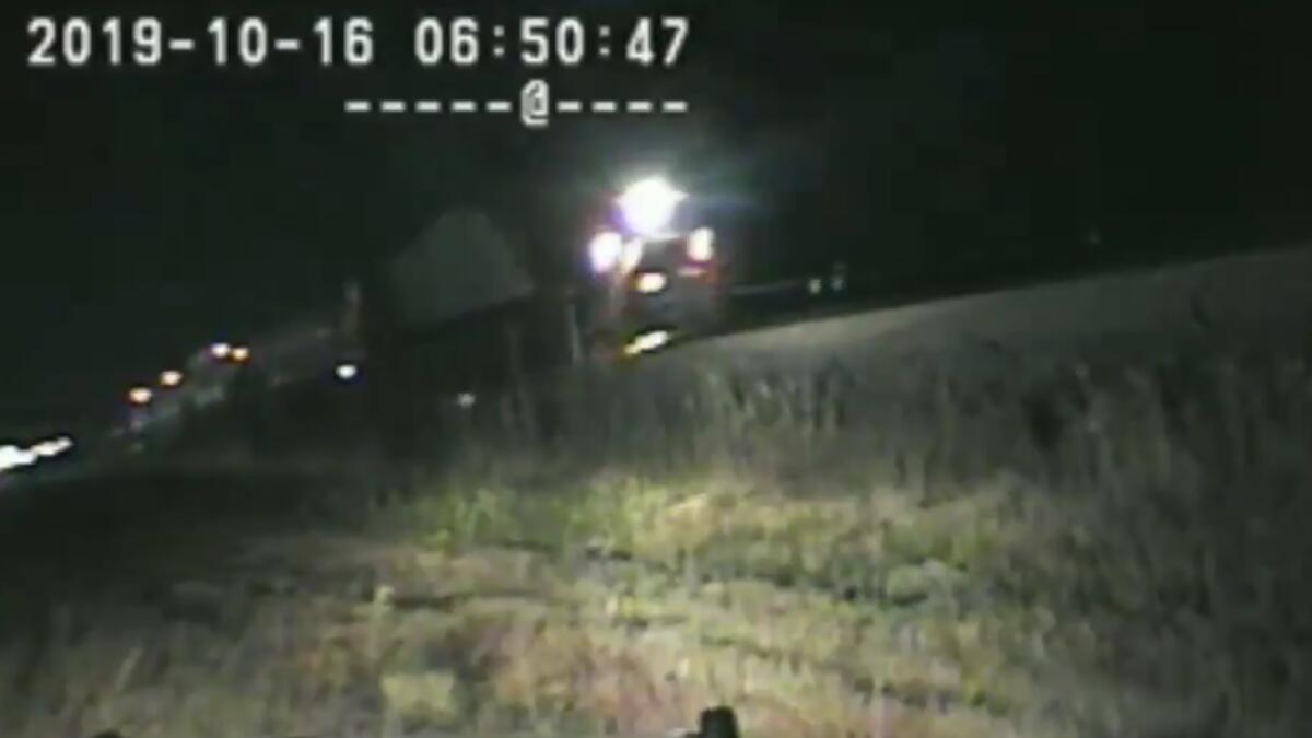 Hero cop, train, Utah Highway Patrol, accident 