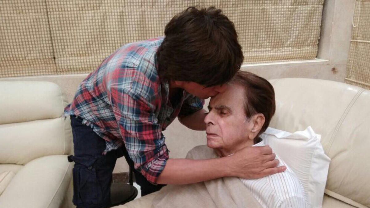 Photos: Shah Rukh Khan visits ailing Bollywood legend Dilip Kumar